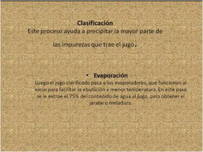 Clasificaci&oacute;n - Evaporaci&oacute;n