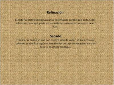 Procesos productivos del az&ugrave;car