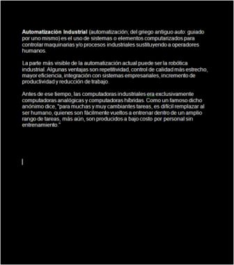 Automatizaci&oacute;n industrial